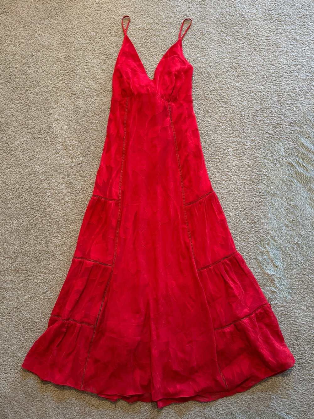 NWT WHBM Chiffon Burnout Maxi Dress - Picture 4 of 8